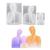 3D Family Candle Silicone Molds Abstract Art Body Scented Candle Wax Mould Thinker Portrait Aroma Plaster Ornament Making Molds