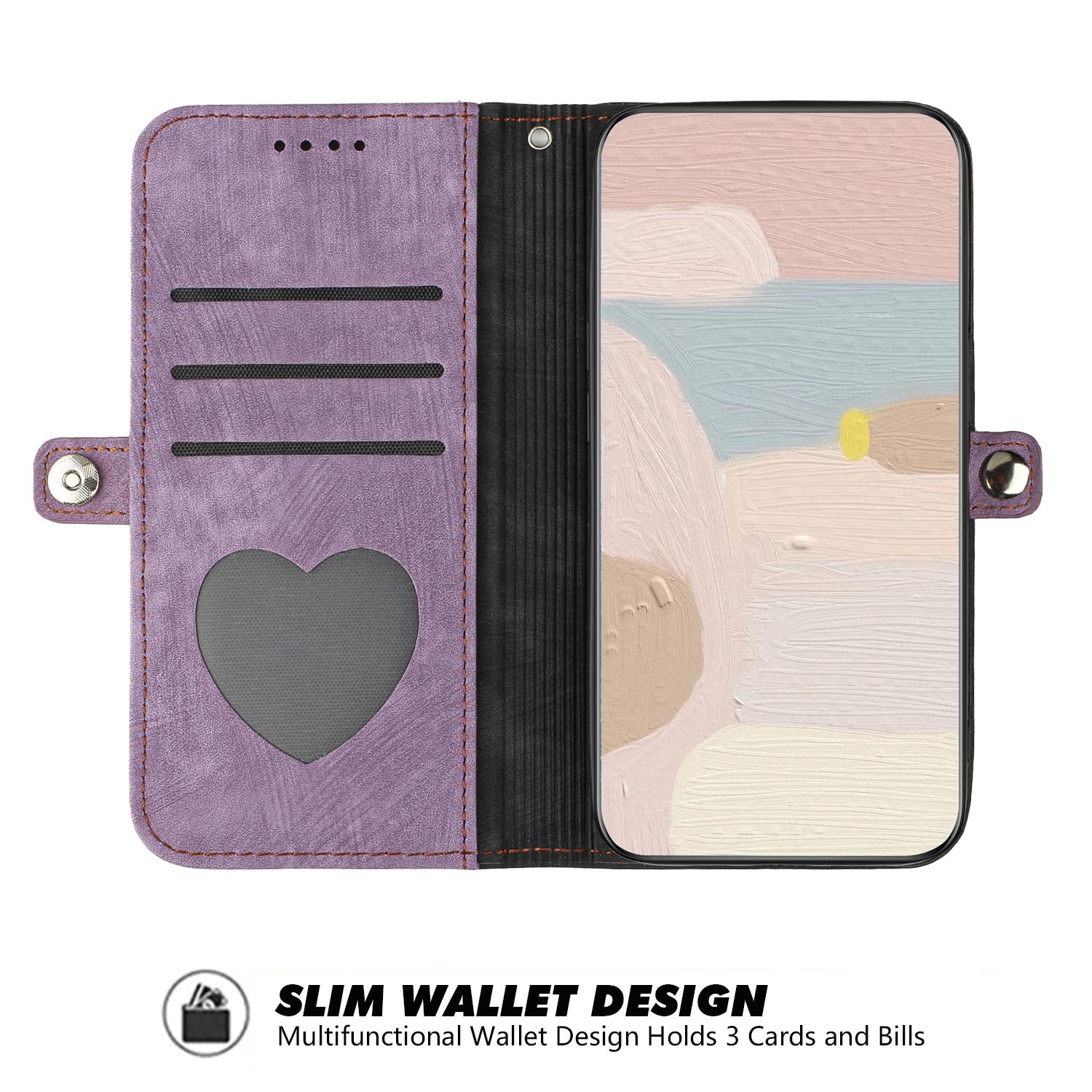

YX0020 For Xiaomi Redmi K70E 5G/Poco X6 Pro 5G Case Leather Stand Wallet Cover Purple