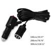 Car Cigarette Lighter Extension Cord with On/off- Button Max180W for Car Chargers, Vacuum Cleaners, Fans, LED Lights,