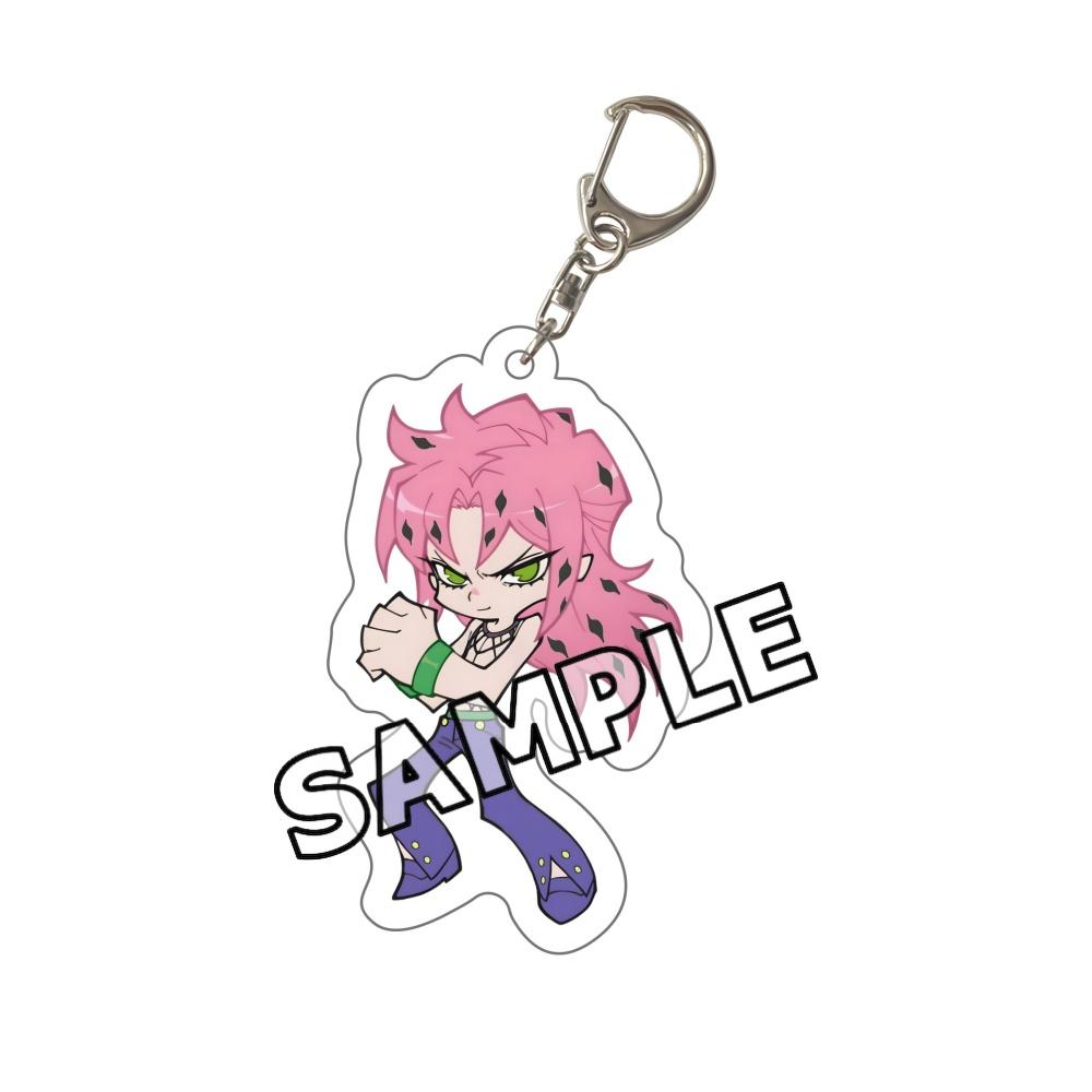 2026 New JoJo Bizarre Adventure Chibi Acrylic Keychain JJBA Jotaro Giorno Jolyne Dio Josuke Bruno Keyring Kawaii Anime Bag Gift