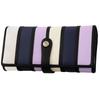 Clelia Bellezza Series Long Large Multicolor Stripe Accordion Wallet Wallet, Women's, Capacity, [CL-10262] (Lavender)