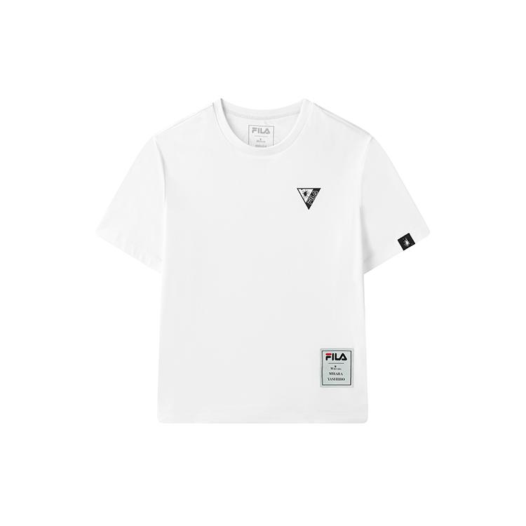 

New FILA MIHARA YASUHIRO Collaboration Collection T Shirt Women s Standard White F11W123108F-WT XL