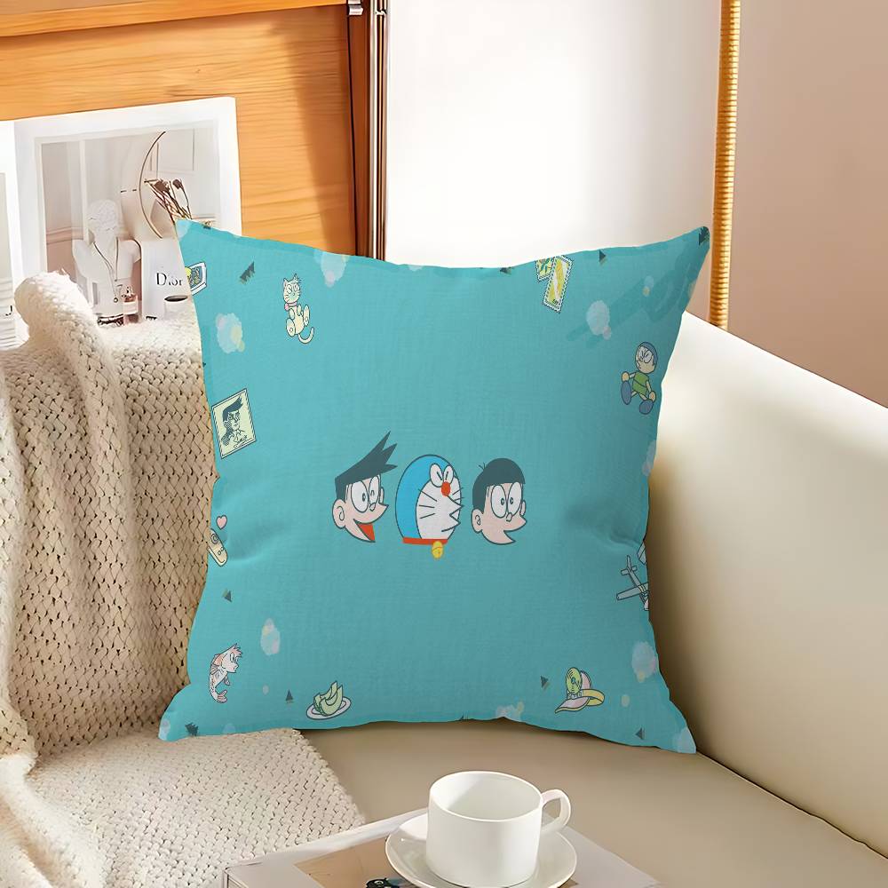 D-DoraemonS Cushion Cover Car Throw Pillow Case For Sofa Car Christmas Gift 40x40cm 45x45cm