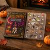 Collectible Halloween Items 24-Day Gnome Advent Calendar, Diamond Style Acrylic Ornament Set with Countdown Box Theme, Hanging Decor for Tree Window,