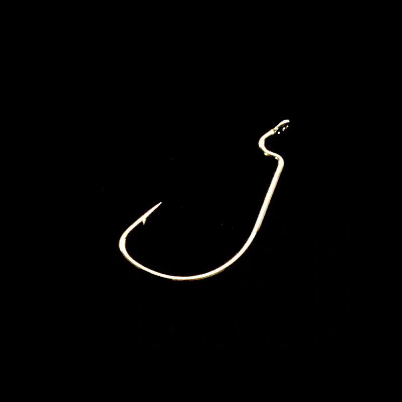 LUTAC High Quality Fishing Pesca Single Stainless Steel Saltwater Crank Fishing Hooks Fishing Accessories (as the picture,Stainless Steel)