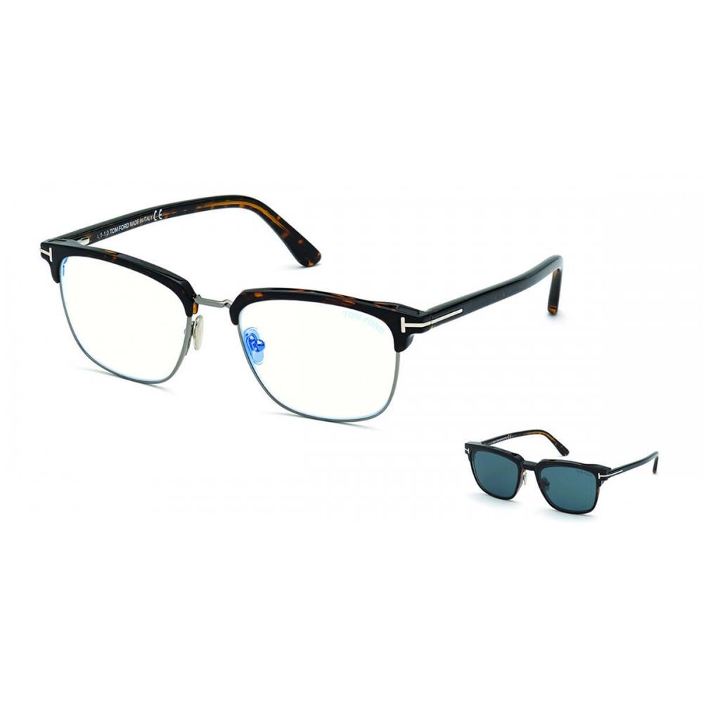 Tom Ford Ft5683 B Blue Light Block With Clip On 052 Men Eyeglasses