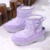 Children's Snow Boots for Boys Sneakers Winter Kids Warm Snow Boots Sport Leather Shoes