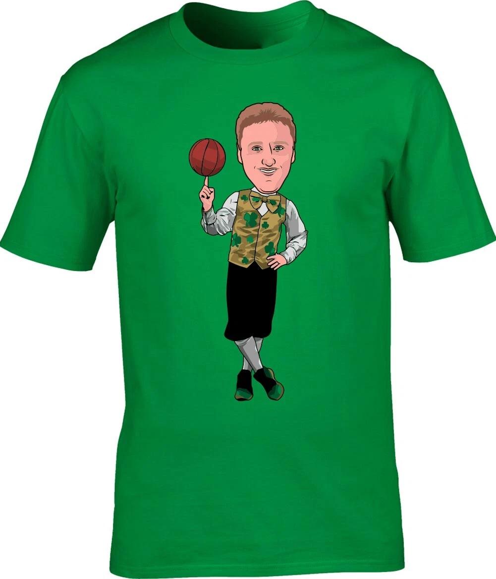 Larry Bird Lucky Logo Jersey Short Sleeve T-Shirt XS