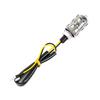 2Pcs Mini Motorcycle LED Turn Signal Lights Amber Flashing Light Blinker Turn Signal Lamp 12V Moto Indicator Lamp Accessories