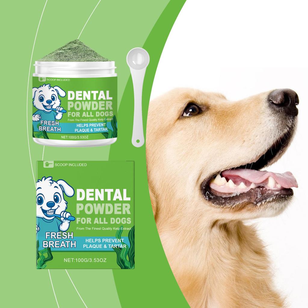 Teeth Cleaning Powder For Dogs Gentle Teeth Cleaning Powder For Dogs, Tartar Odor Refreshes Breath