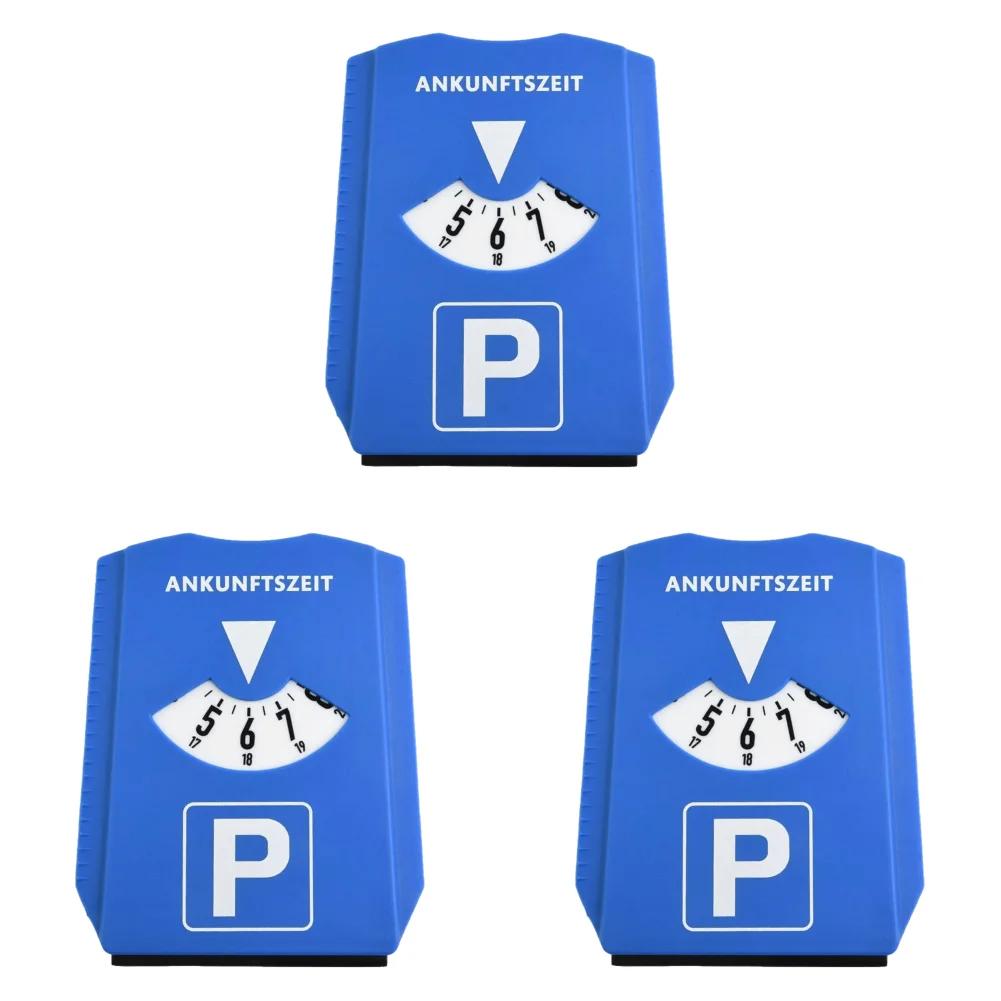 10-1pcs Car Parking Disc Return Time Note Auto Parking Timer Sign Snow Remover Timer Clock with Windshield Ice Scraper Shovel