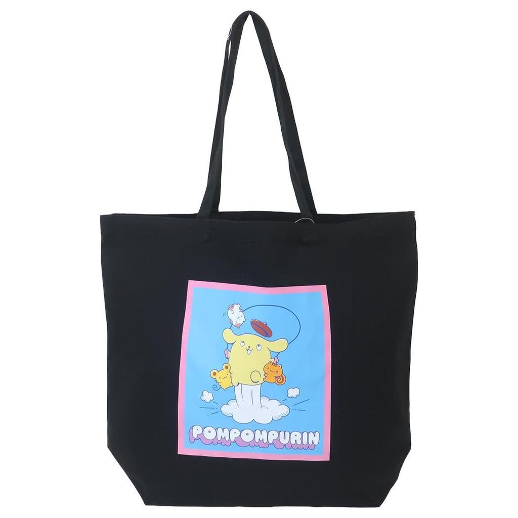 Pompompurin Big Tote Bag Black