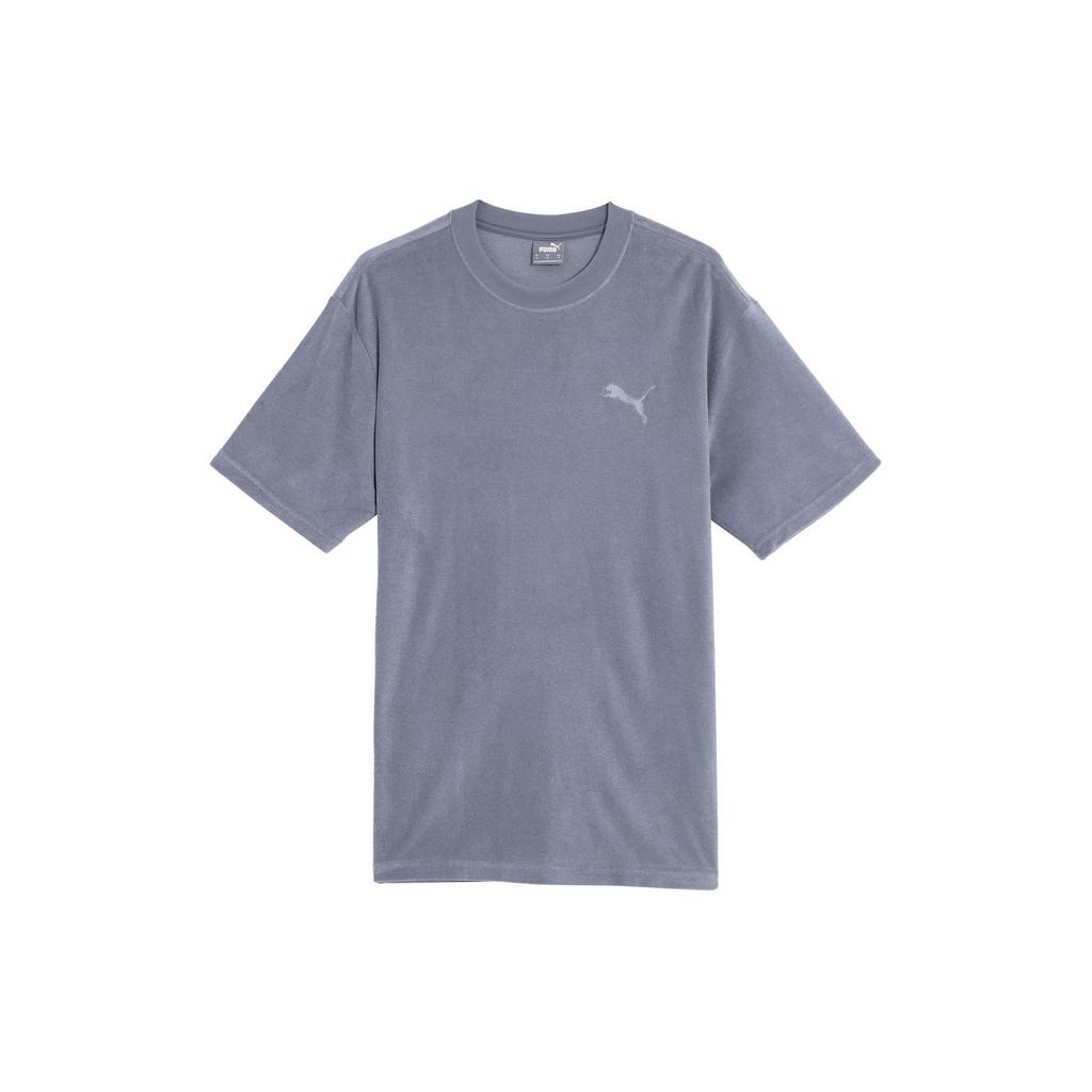 Puma Towel Tee Logo Round Neck Breathable Casual Sports Short Sleeve T-Shirt Men Tops Gray 684354-42