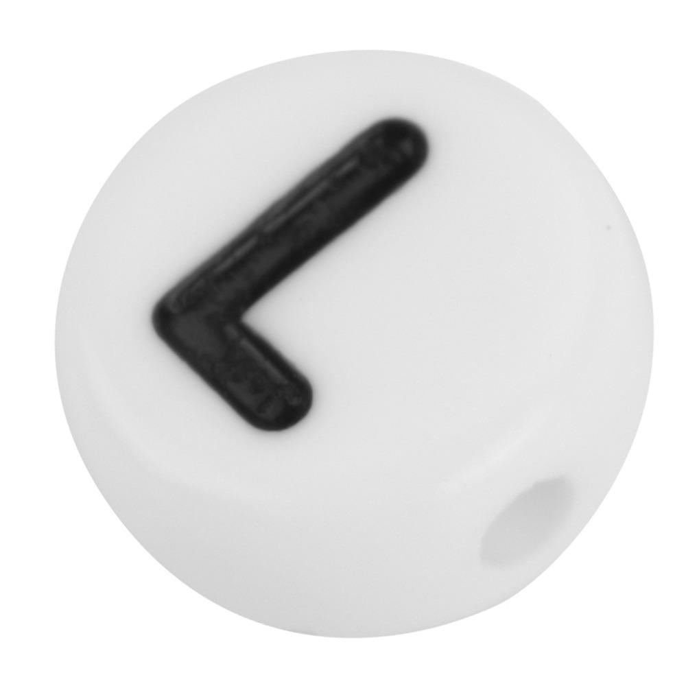 100pcs Black Letter Acrylic Letter Beads 4x7mm Size Round Letter Beads Alphabet Beads  DIY Crafts