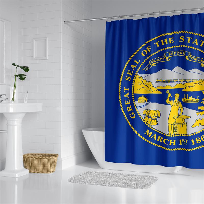 

Aertemisi Nebraska Shower Curtain Set With Grommets And Hooks For Bathroom Decor W60H190(CM)-1 Pcs