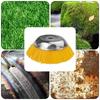8 Inch Nylon Wire Weeding Head Steel Wire Wheel Rotary Weed Brush  Lawn