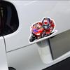 Creative anime motorcycle and rider personalized car laptop stickers, car motorcycle bicycle sun protection and waterproof stickers decoration