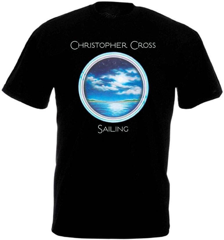 Vtg Salling By Christopher Cross Cotton All Size Unisex Black Tee Shirt BT101