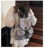 Cross-Border 2025 Plaid Commuter Backpack - Large Capacity, Versatile Schoolbag