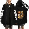 Haikyuu Volleyball Anime Mens Zipper Hoodie Loose Fit Cotton Sweatshirt Teens Casual Wear