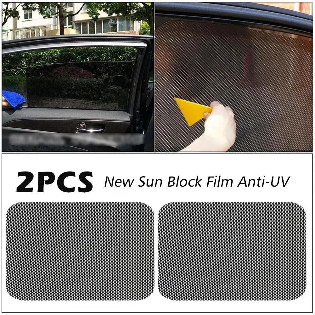 Summer Car Sunshade, Sunscreen, Heat Insulation Curtain, Window Electrostatic Film, Glass Sunblock Side Curtain, Car F6E8
