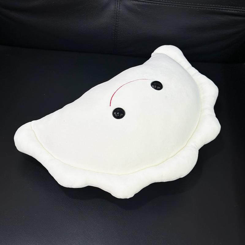 Cute Polish Dumplings Plush Toy Delicious Food Pillow Bedhead Sofa Bedroom Cushion Dormitory Bed Backrest Gift For Friend