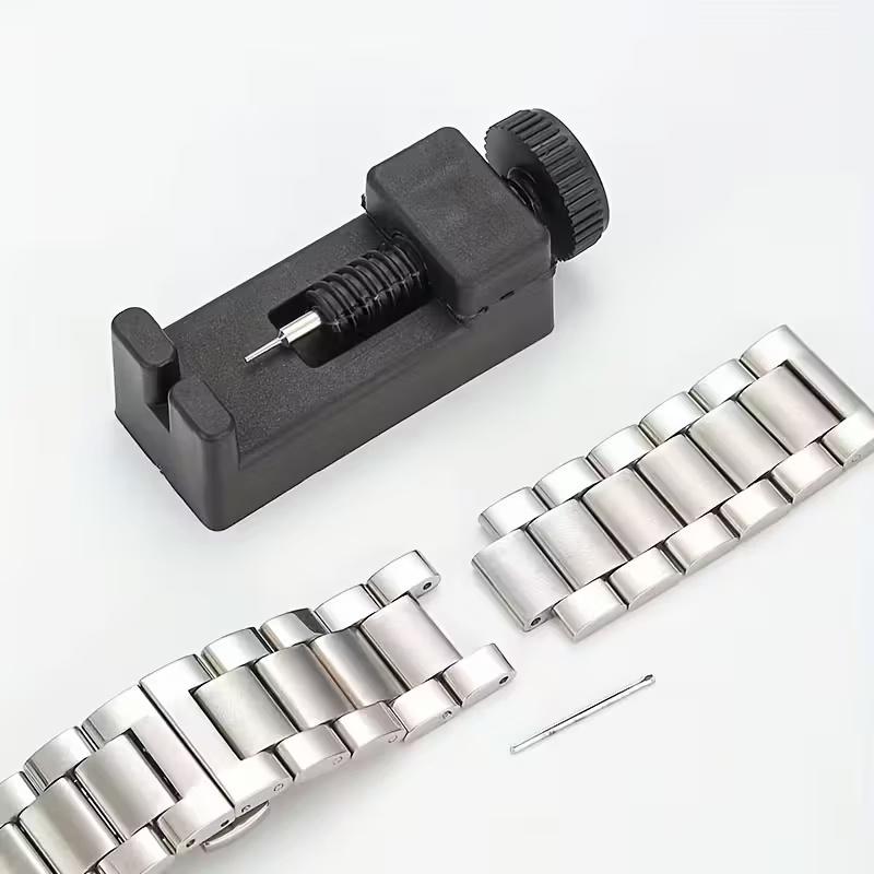 Watch Band Link Remover Tool Kit: Quick, Precise Adjustments with Spare Pins, Durable Plastic Construction
