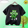 Summer Funny Six Seven 67 Digit Print Children's T-Shirt Casual Polyester Boys Short Sleeve Fashion Comfortable Kids Sport Clothes