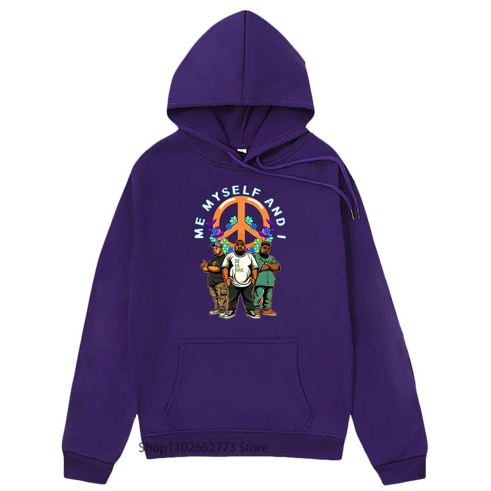 De La Soul Anime Graphic Sweatshirts Hippie Cartoon Tops Cute Unisexga/comic Hoodies Long Sleeve Clothes Unisex/women Y2k Sudaderas