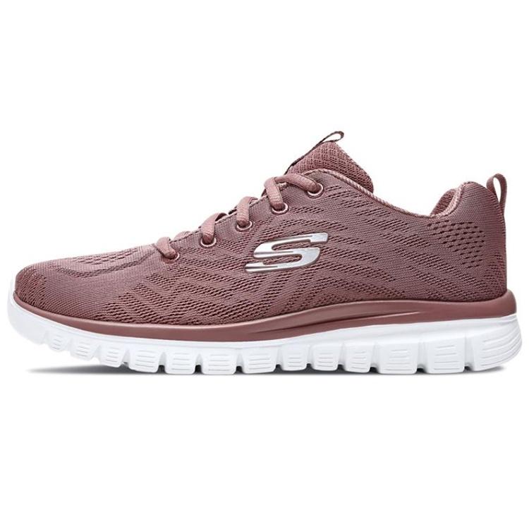 (WMNS) Skechers Graceful Get Connected Sneakers Pink/White Women s 12615-MVE EU 35