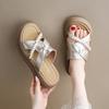 Beautiful thick-bottomed cool slippers women's summer wear new models with skirts fashionable beach slippers