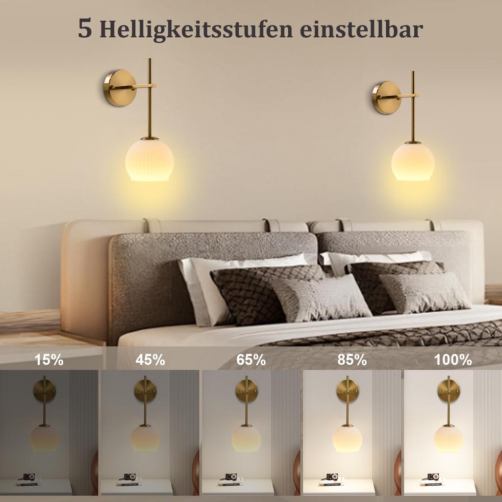 Battery Powered/Rechargeable Wireless Wall Lights 12 RGB and 3CCT Dimmable Wall Lamp, Wall Sconces