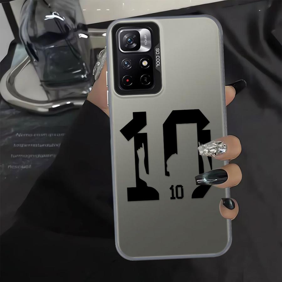 Case for Xiaomi Poco C51 X3 NFC X3 Pro C61 C50 Phone Cover Cartoon Football Number 7 10