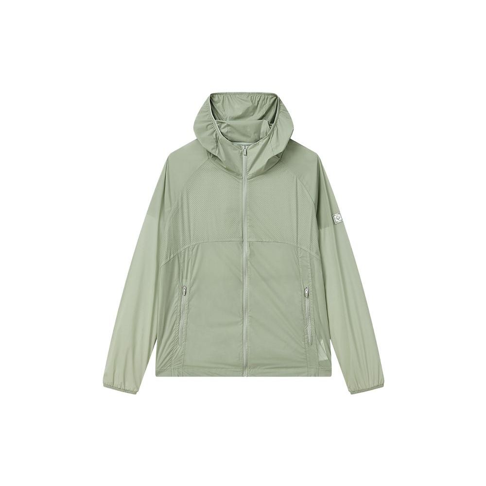 

FILA флисовая куртка с капюшоном на молнии с длинным рукавом мужские куртки сине-серо-зеленые F11M227702FLG M