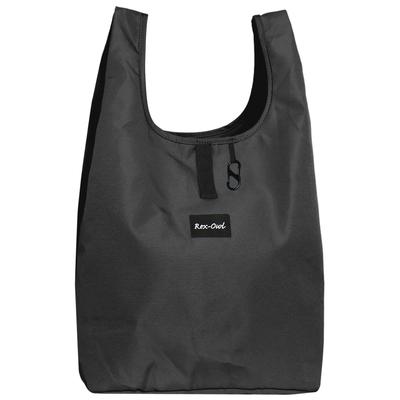 Eco Large Convenience Store REX-OWL Bag, Foldable, Gusseted, Capacity, Durable, Bag, ECO-01 (Black)