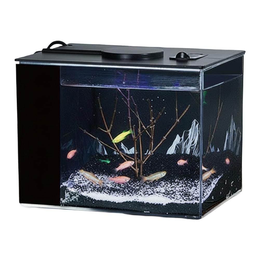 160L/H Selbstzirkulierendes Aquarium mit integrierter Filterwatte und Sauerstoffanreicherung für die Tischaufstellung