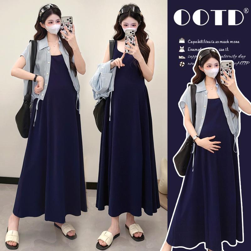 

2026 New Two-Piece Summer Outfit: Short-Sleeved Shirt & Loose Sleeveless Vest Dress 2XL