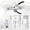 Lubrication Set Coupler Connector Angled Grease Needle Nozzles & Injectors Tool for Mechanical Use Efficient Lubrication