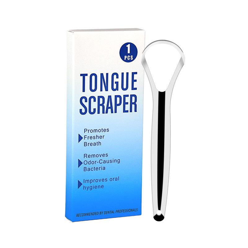 Boxed Tongue Scraper for Cleaning Tongue Coating