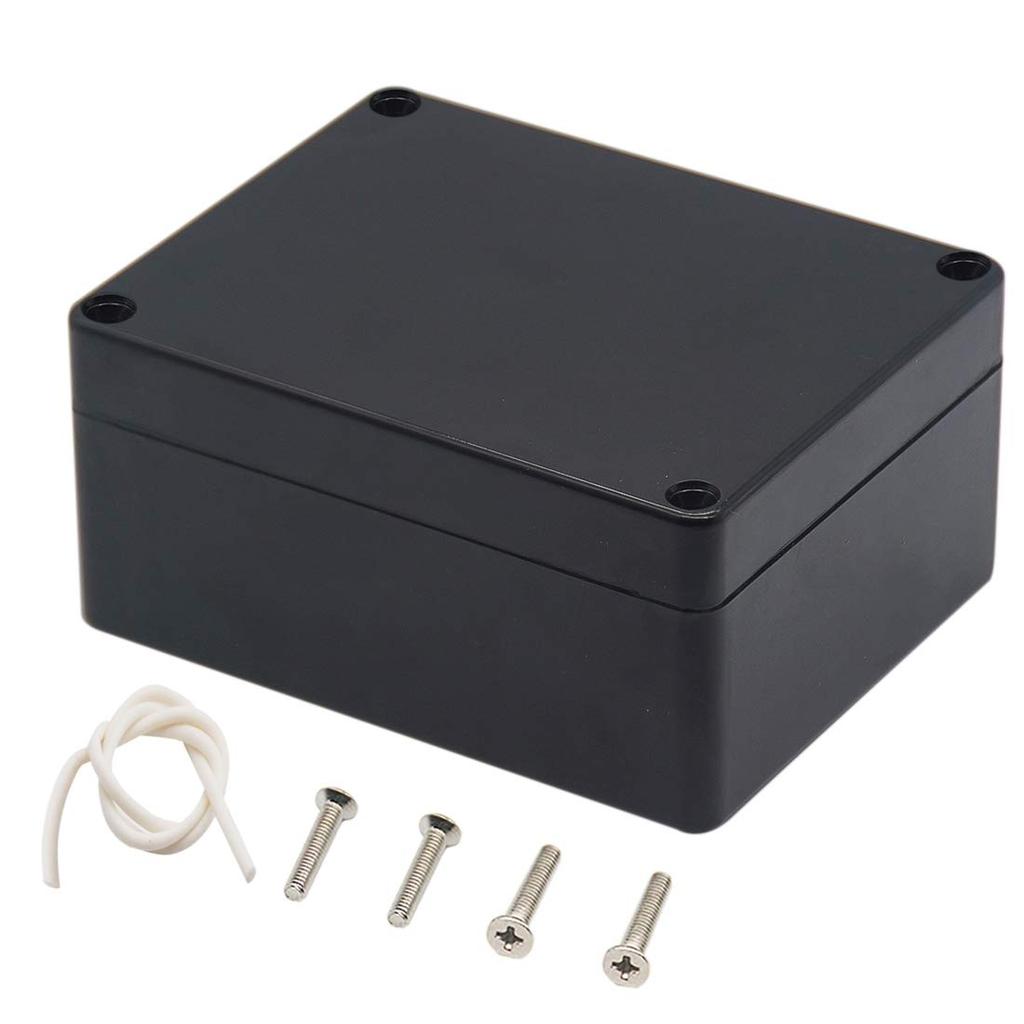 Junction Box, Zulkit Project Box IP65 Waterproof Outdoor Box ABS Plastic Electrical Boxes Electronic Enclosure Black 4.5 X 3.5 X 2.2 Inch(115 X 90 X