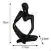 Abstract Thinker Statue Collectible Ornament for Living Room Desk Decoration