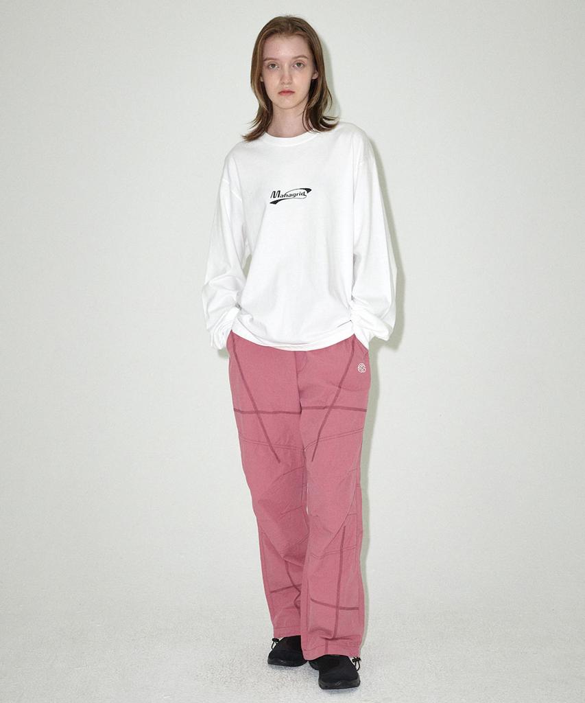 MAHAGRID Cover Stitch Parachute Pant Pink(Mg2Esmpa11A)