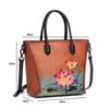 Johnature Retro Embossed Women Tote Bag Genuine Leather Luxury Handbag Leisure Natural Soft Cowhide Large Capacity Shoulder Bags
