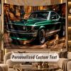 Car Racing (81) Theme Wall Tapestry Customized With Name Text Personalized Hanging Tapestry For Bedroom Living Room Decor