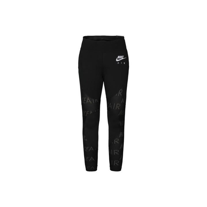 Женские брюки для бега, тренировок и фитнеса Nike с принтом логотипа Черные AQ5348-010 S