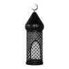 Moroccans Hollow Out Candle Holders Black Iron Lantern Decorative Candle Stand for Indian Wedding Eid Ramadans Event
