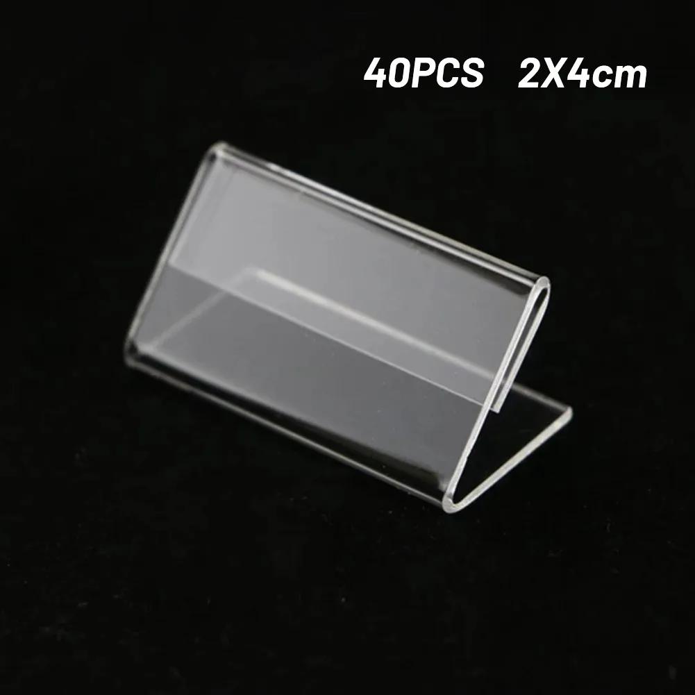 Clear Acrylic Stand Collection with 40 Pieces Great Toolset for Organizing Business Cards & Promotional Material