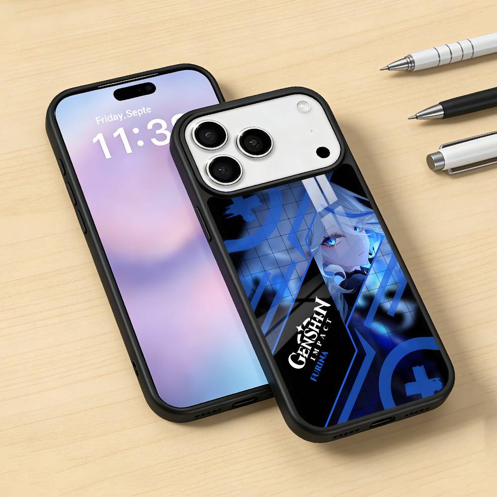 Furina G-Genshin Impact Phone Case For iPhone17,16,15,14,13,12,Pro,Max,Magnetic For Magsafe Wireless Charging