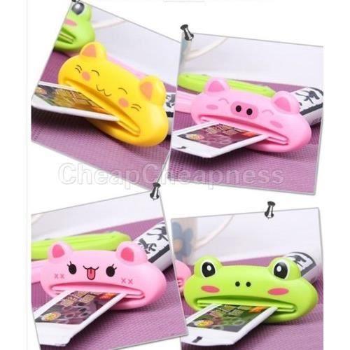 Toothpaste Dispenser Press Cartoon Useful Modern