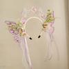 Sweet Butterfly Fairy Hair Hoop Kawaii Flower Headband Princess Headband Elf Ear Headband  Girls
